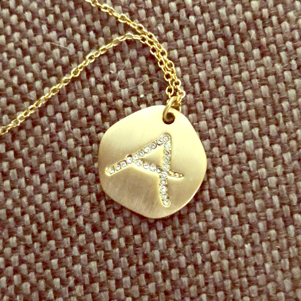 Letter A necklace
